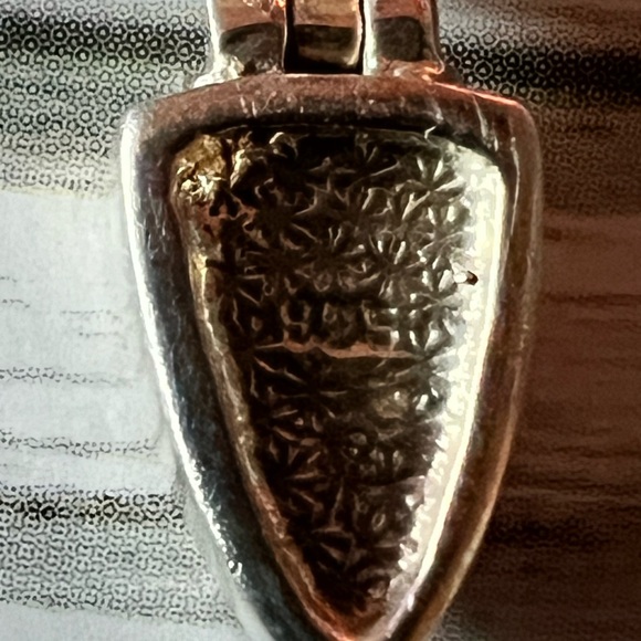 Rare Vintage Sterling .925 Rainbow Moonstone, or Opal Earrings - Picture 4 of 9